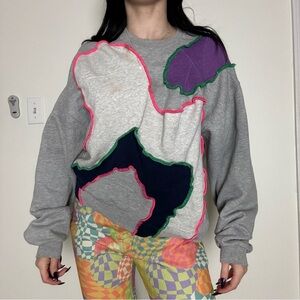 Rua Carlota Custom Stitched Crewneck Sweater Medium
